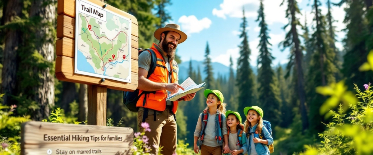 Hiking safety tips for families, how to hike safely with kids, family hiking safety guidelines, preparing for family hikes, safety gear for family hikes