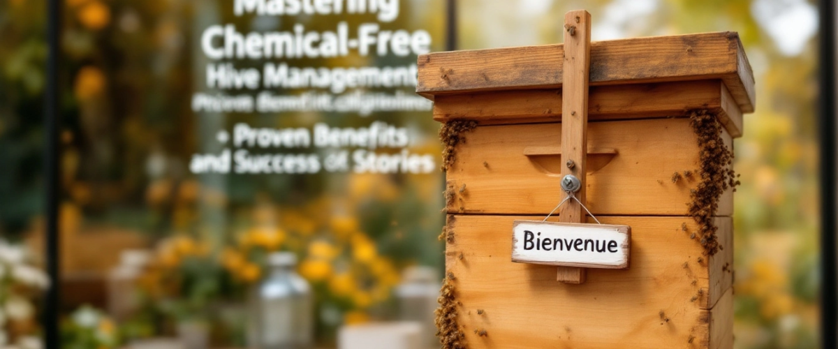 Chemical-free hive management, benefits of chemical-free beekeeping, challenges of chemical-free beekeeping, chemical-free beekeeping methods, chemical-free beekeeping success stories